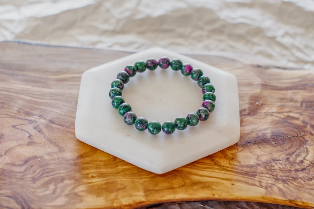 8mm RUBY ZOISITE BRACELET image 1