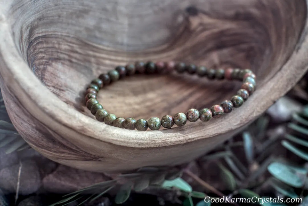 4MM DRAGON BLOODSTONE BRACELET image 0