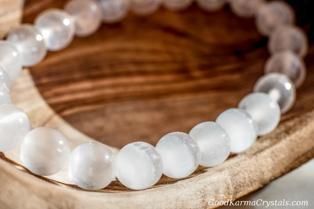 8mm SELENITE BRACELET image 1