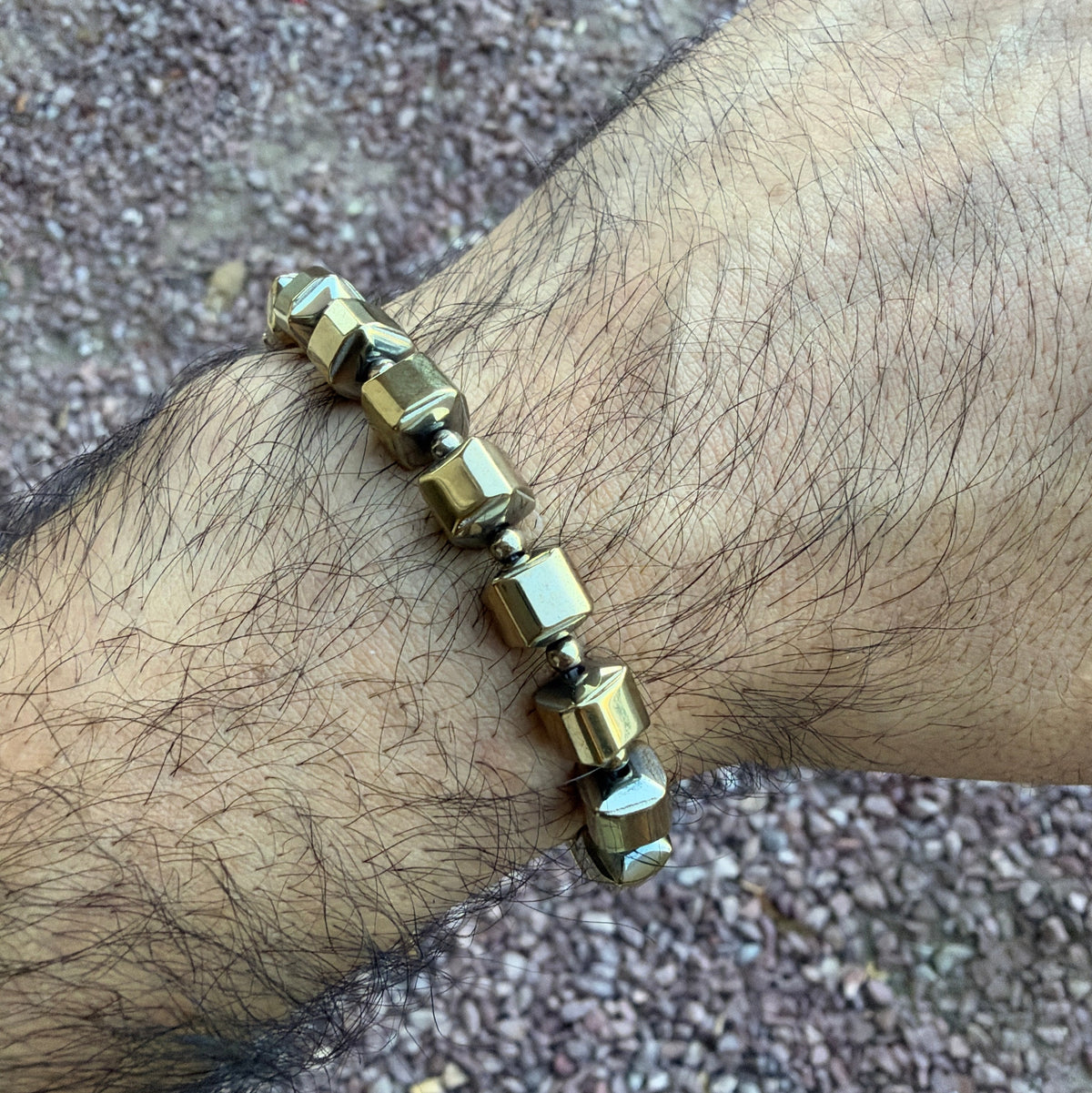 Pyrite Cube Bracelets