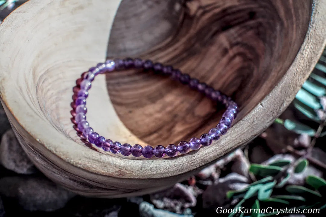 Amethyst Bracelet 4mm image 0