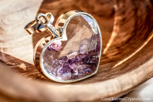 AMETHYST HEART CHIP PEN image 0