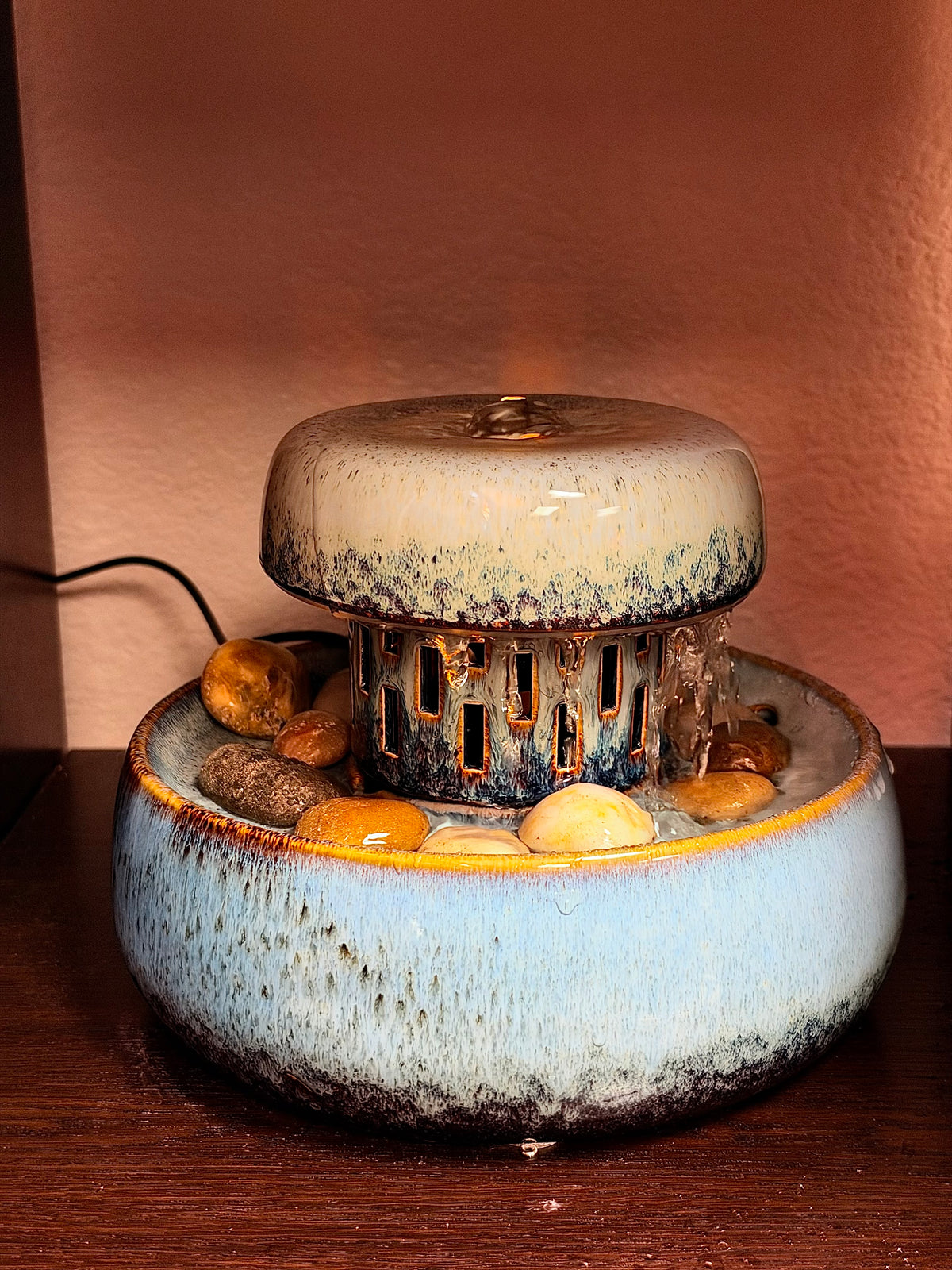 Ceramic Waterfall Mushroom