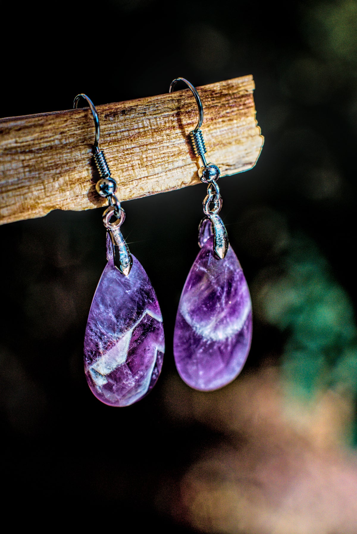 Amethyst - Faceted Earrings