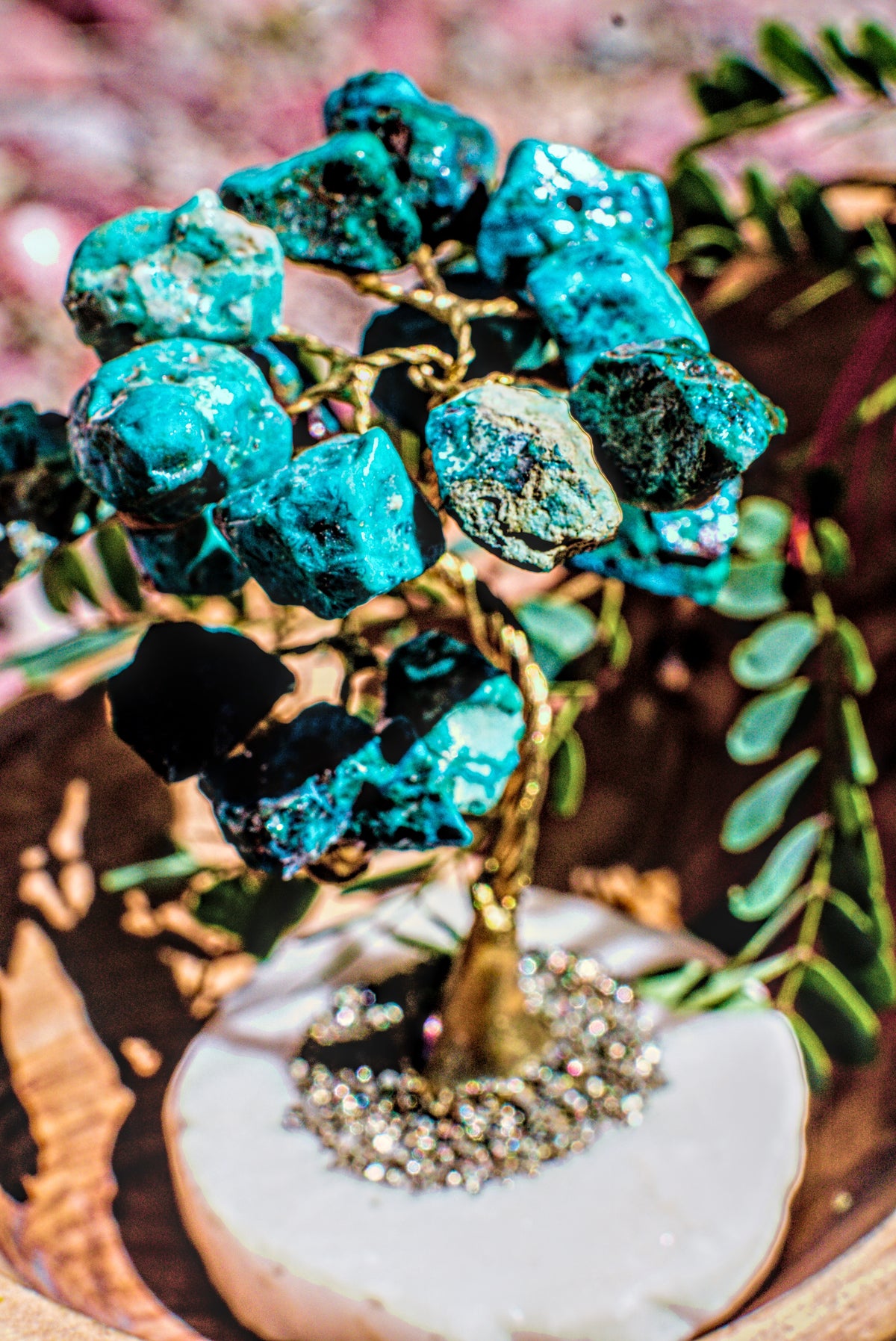 Turquoise Little Crystal Trees