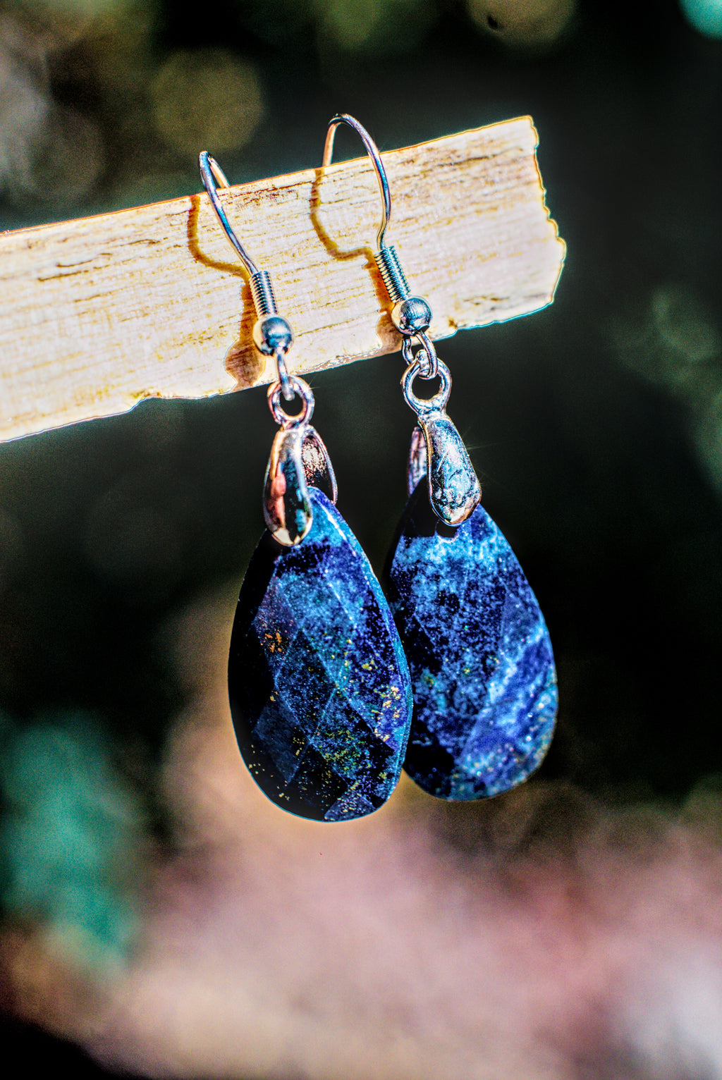 Lapis Lazuli -Faceted Earrings