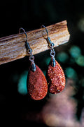 Goldstone -Faceted Earrings
