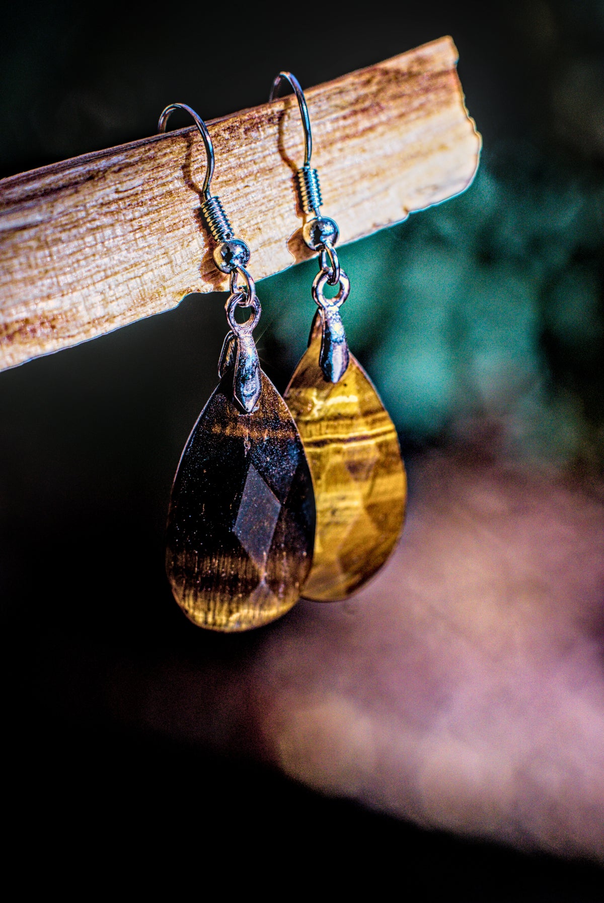 Tiger's Eye - Faceted Earrings