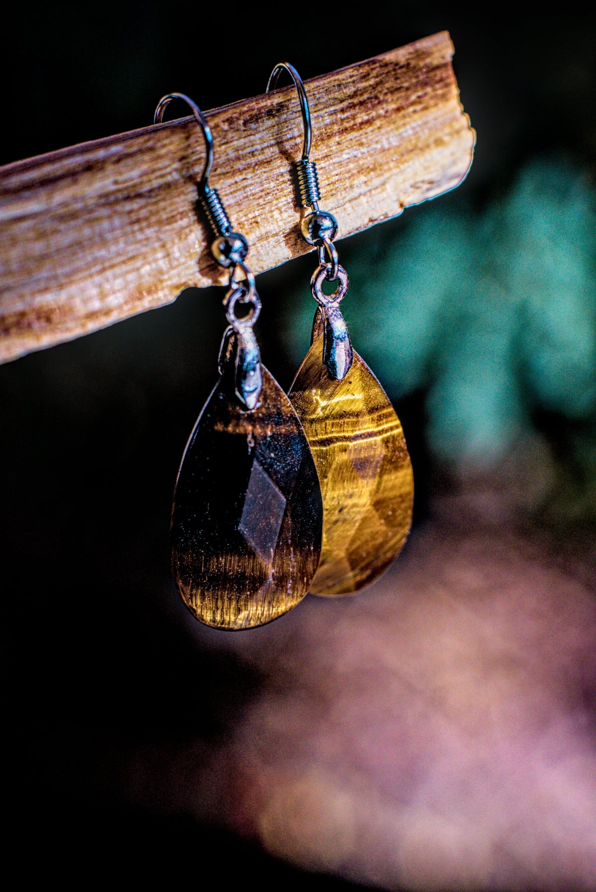 Tiger's Eye - Faceted Earrings