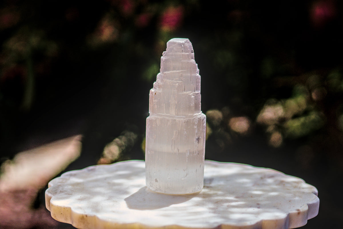 Selenite Tower 4"
