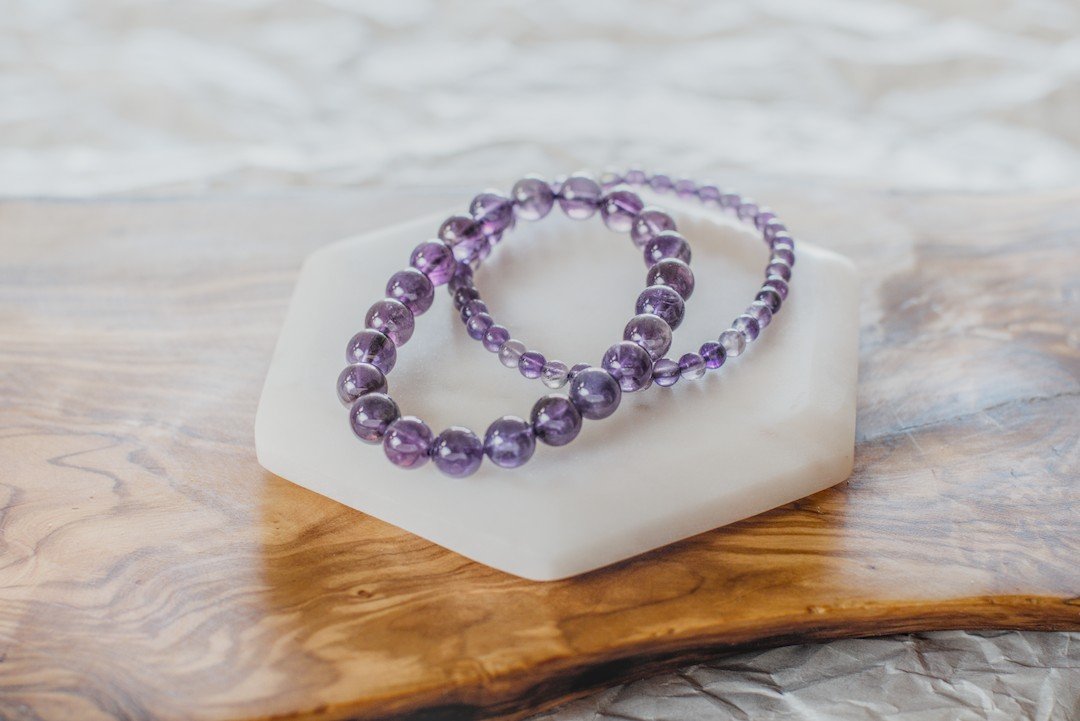 Amethyst Bracelet 4mm image 1