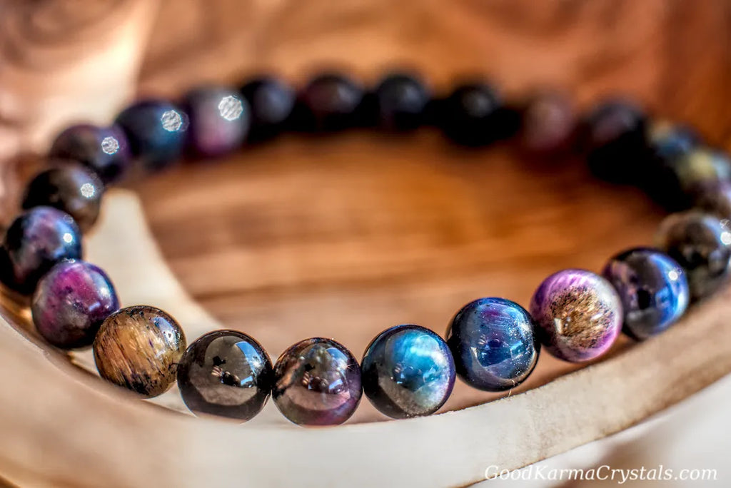 8mm GALAXY TIGERS EYE BRACELET image 0