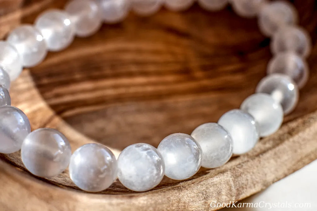 8mm SELENITE BRACELET image 0