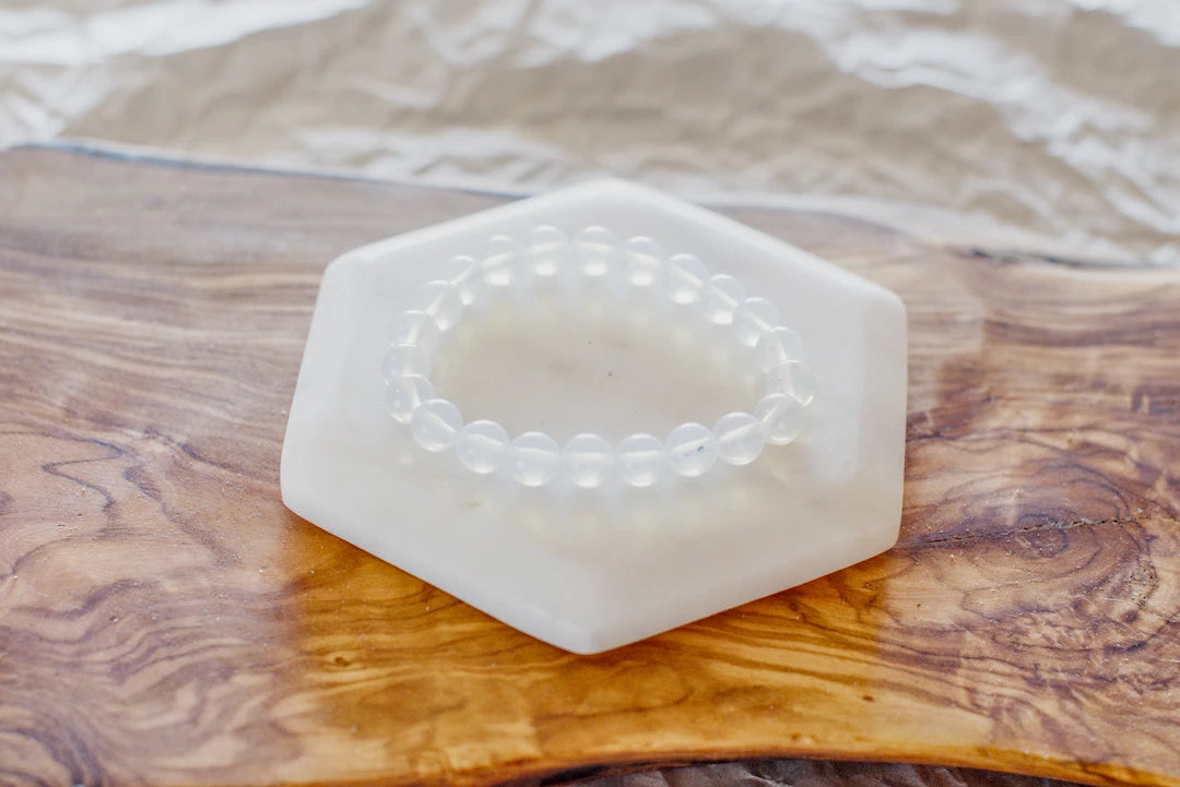CLEAR QUARTZ  HAND BRACELET image 2