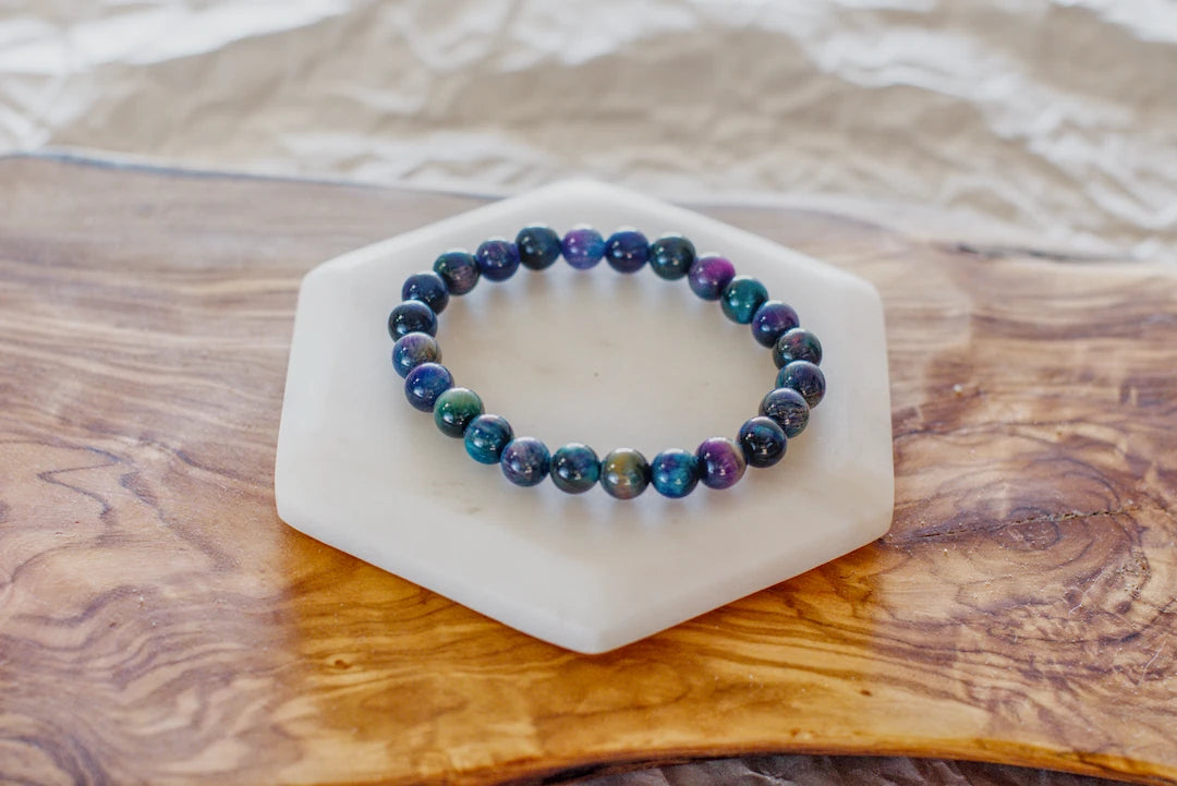 8mm GALAXY TIGERS EYE BRACELET image 2