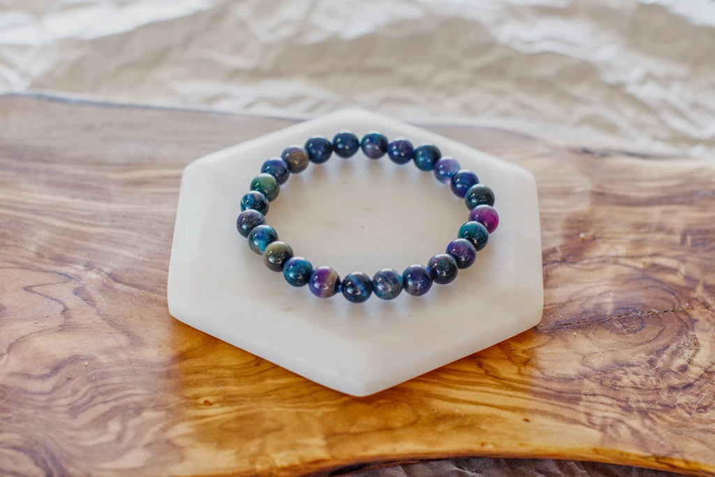 8mm GALAXY TIGERS EYE BRACELET image 1