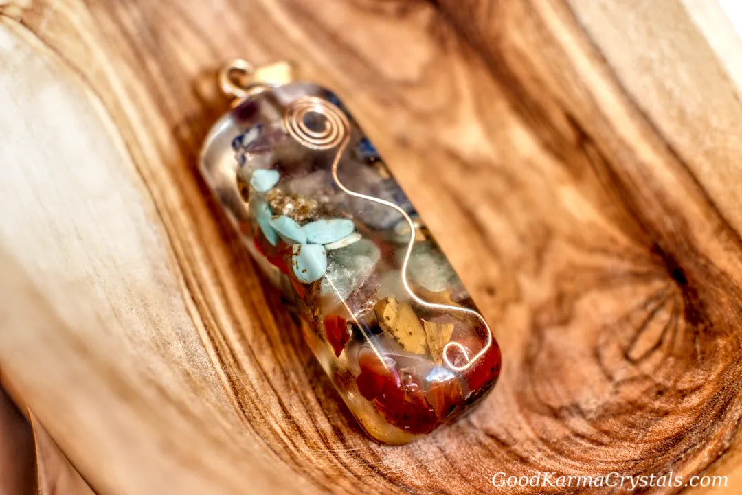 CHAKRA RESIN PENDENT image 0