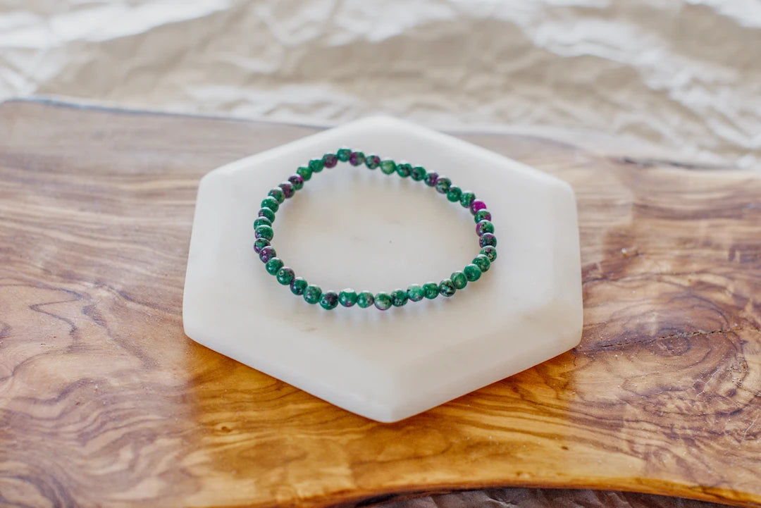 Ruby Zoisite Bracelet 4mm image 2