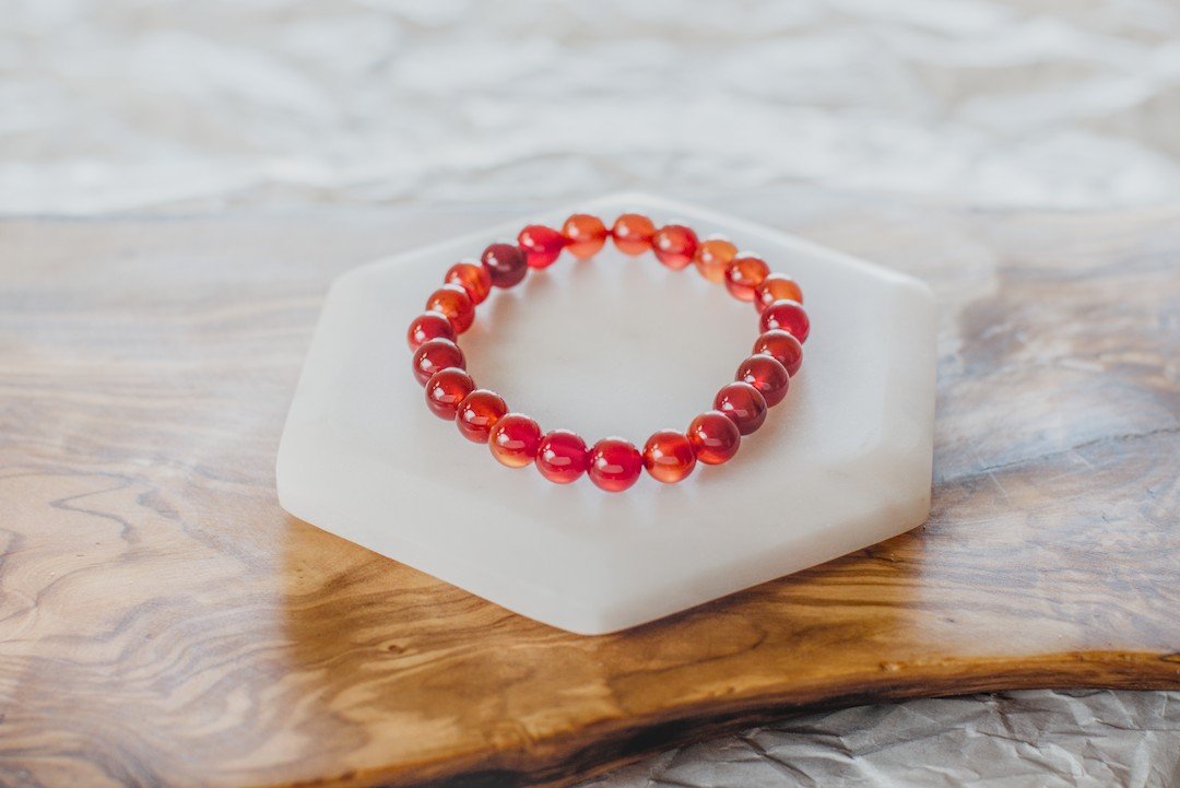 8mm CARNELIAN BRACELET image 0