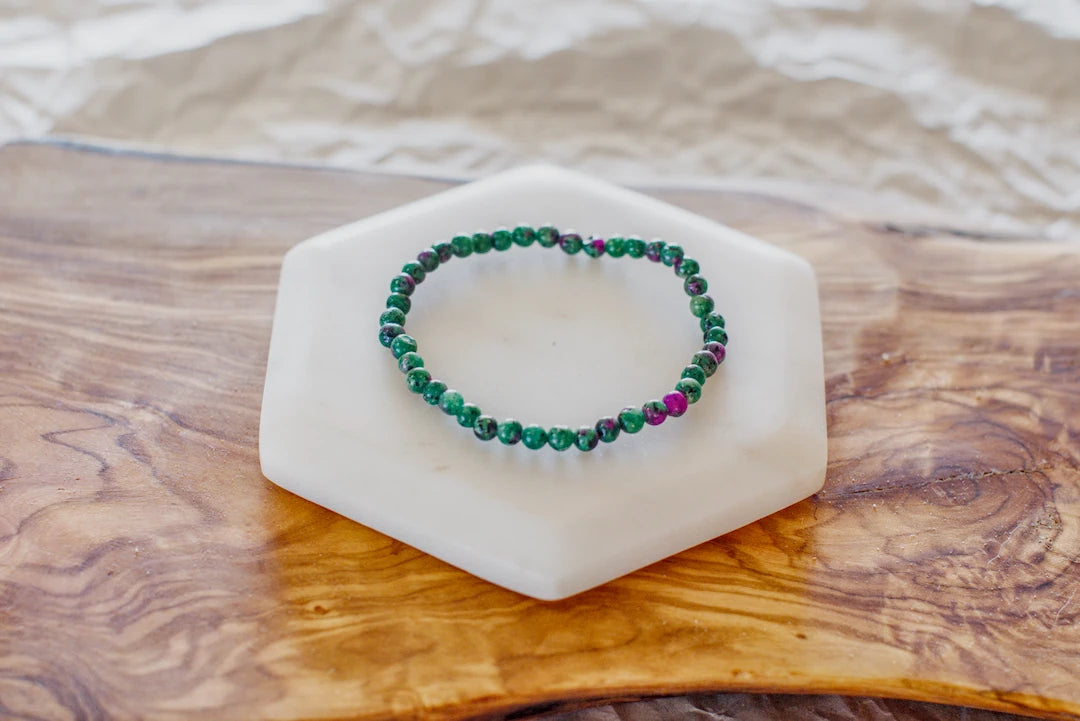 Ruby Zoisite Bracelet 4mm image 1