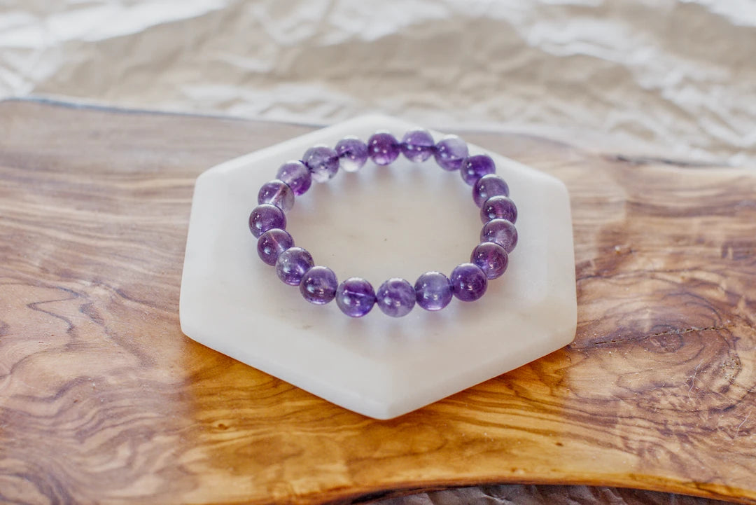 8mm AMETHYST BRACELET image 1