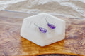 AMETHYST  FACETED EARINGS image 0