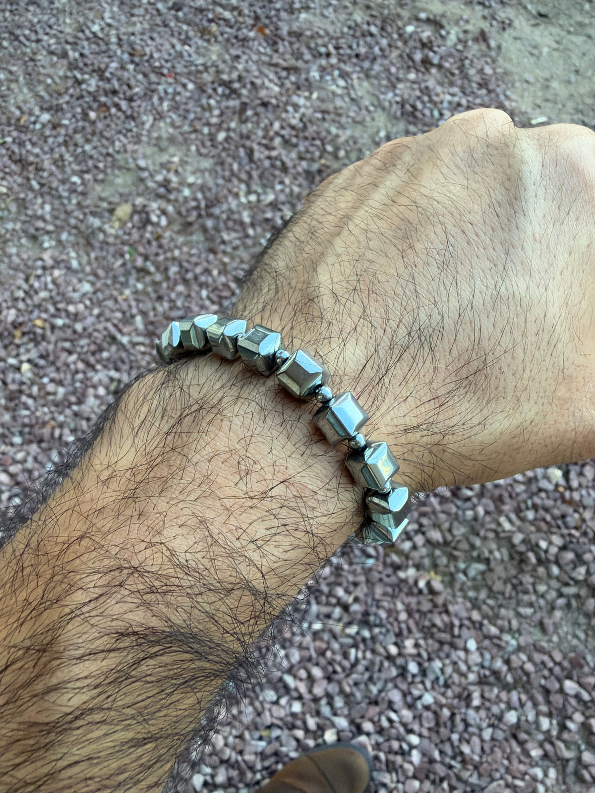 Hematite Cube Bracelet