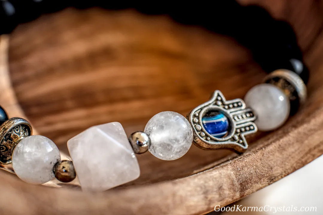 ROSE QUARTZ HAND BRACELET image 0