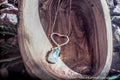 RAW AQUAMARINE HEART image 0