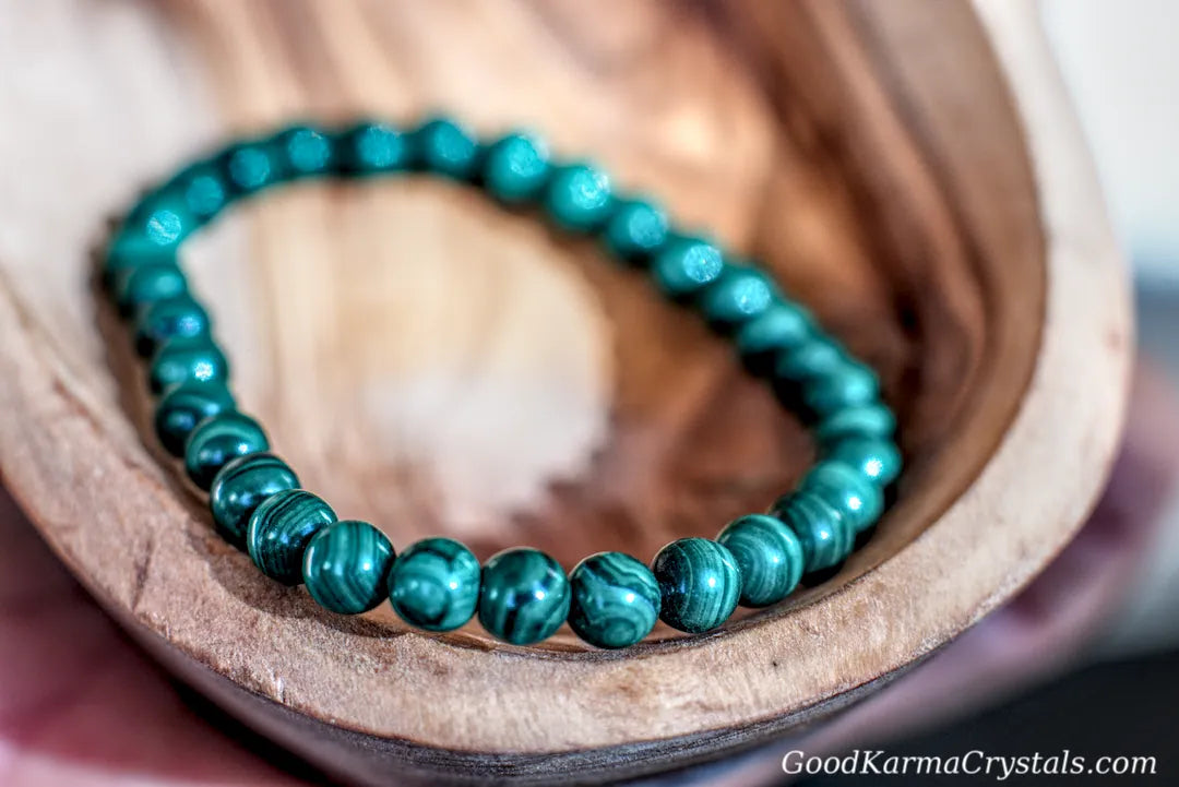 6mm MALACHITE BRACELET image 0