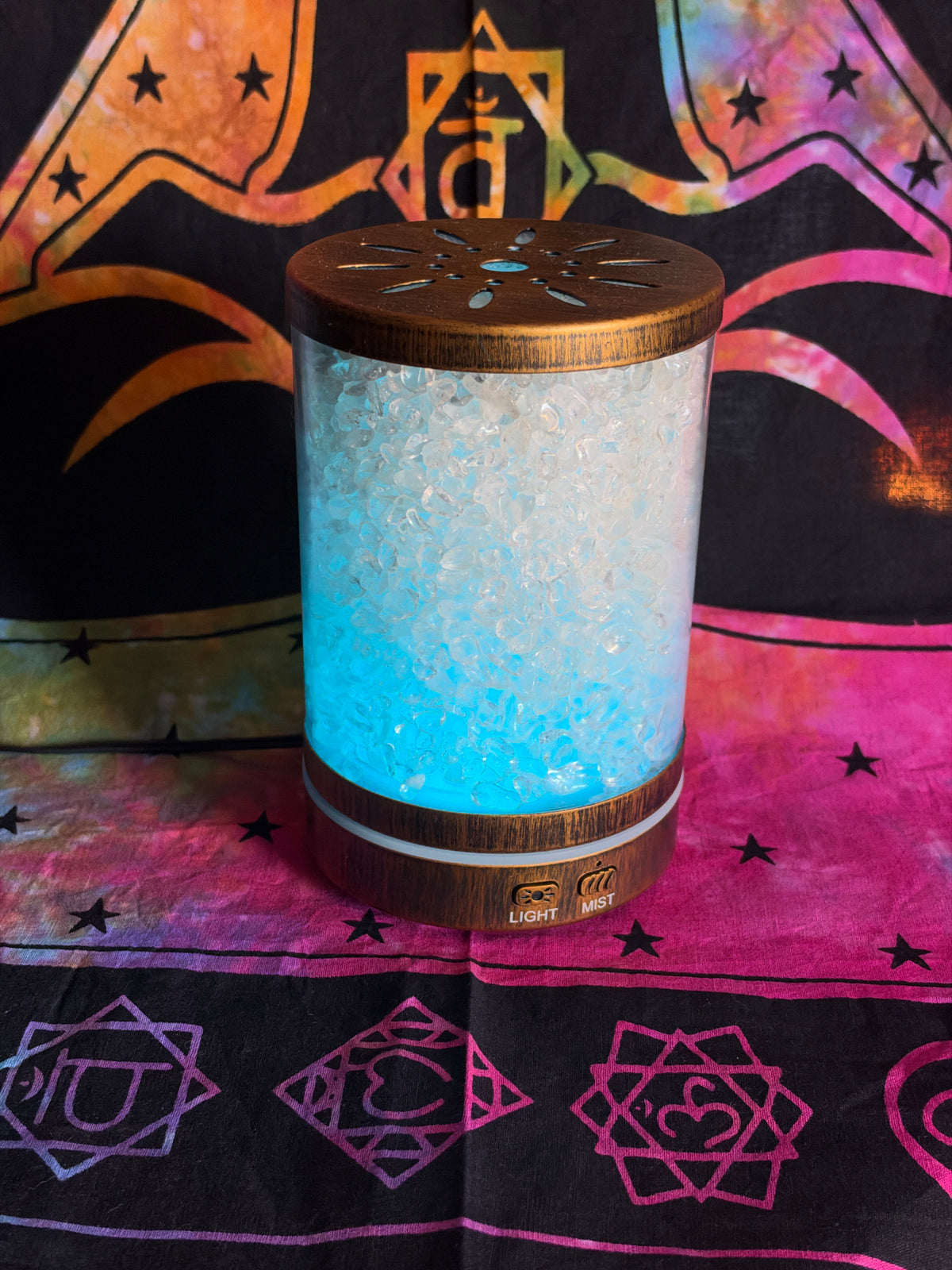 Clear Quartz Crystal Essential Oil Diffuser