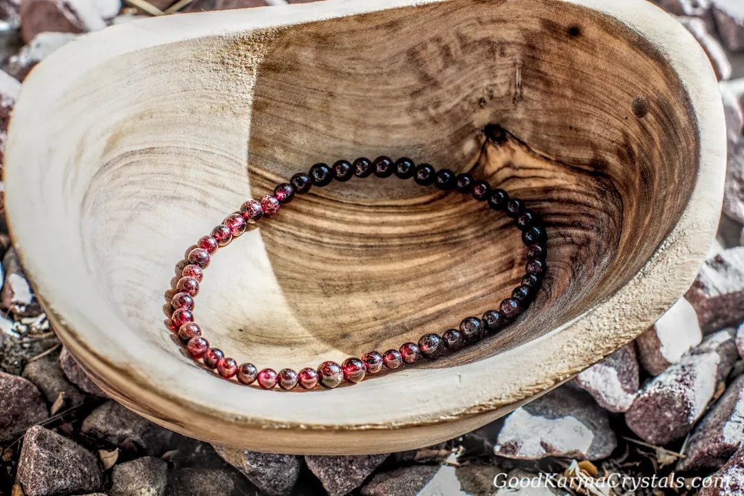 4MM GARNET BRACELET image 0