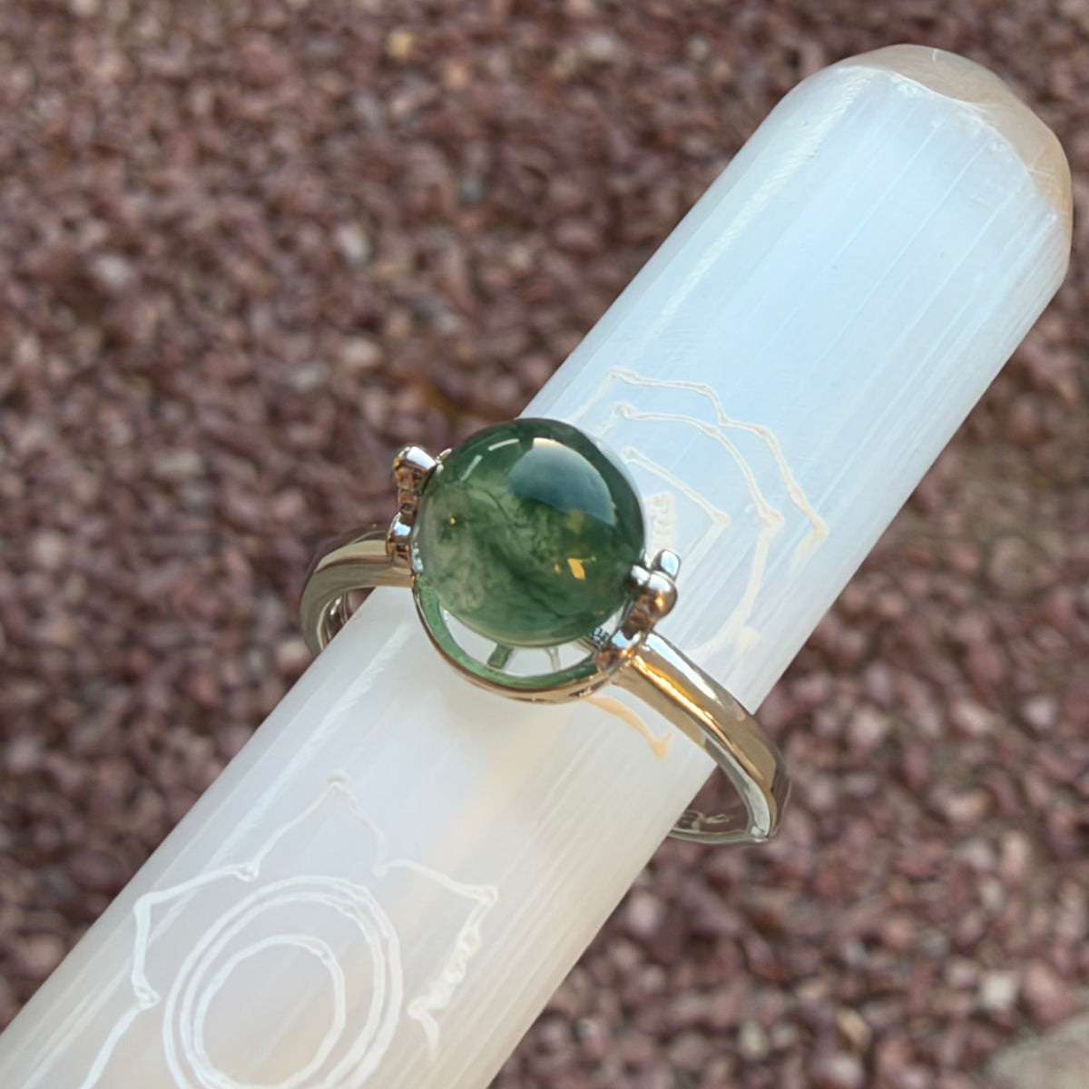 Emerald - Silver Ring
