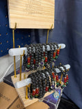 Wood + Golden Crystal 3 BarsCharging Station (Bring Your Own Selenite)