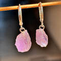 Amethyst Raw Earrings