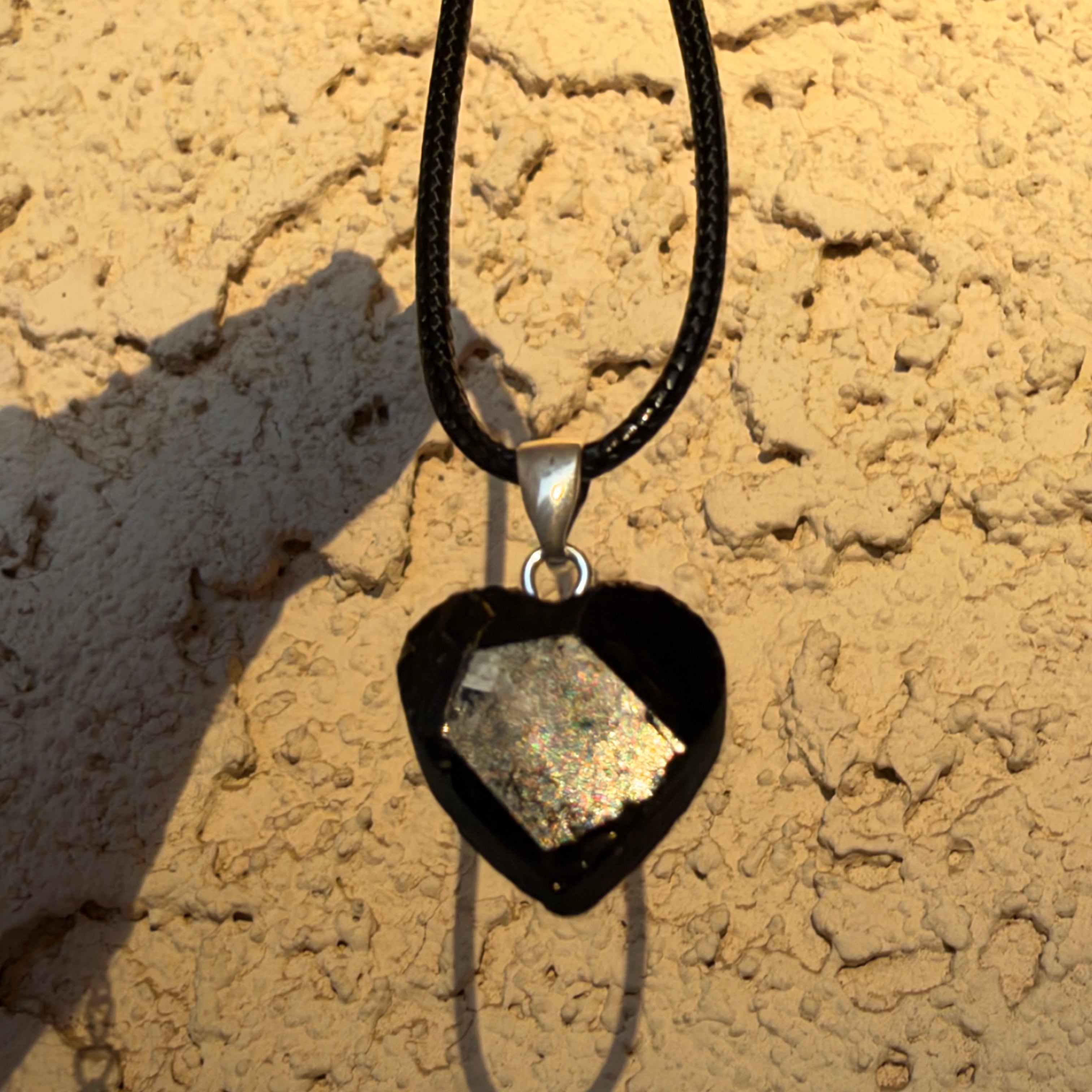 Black Tourmaline Heart Pendant