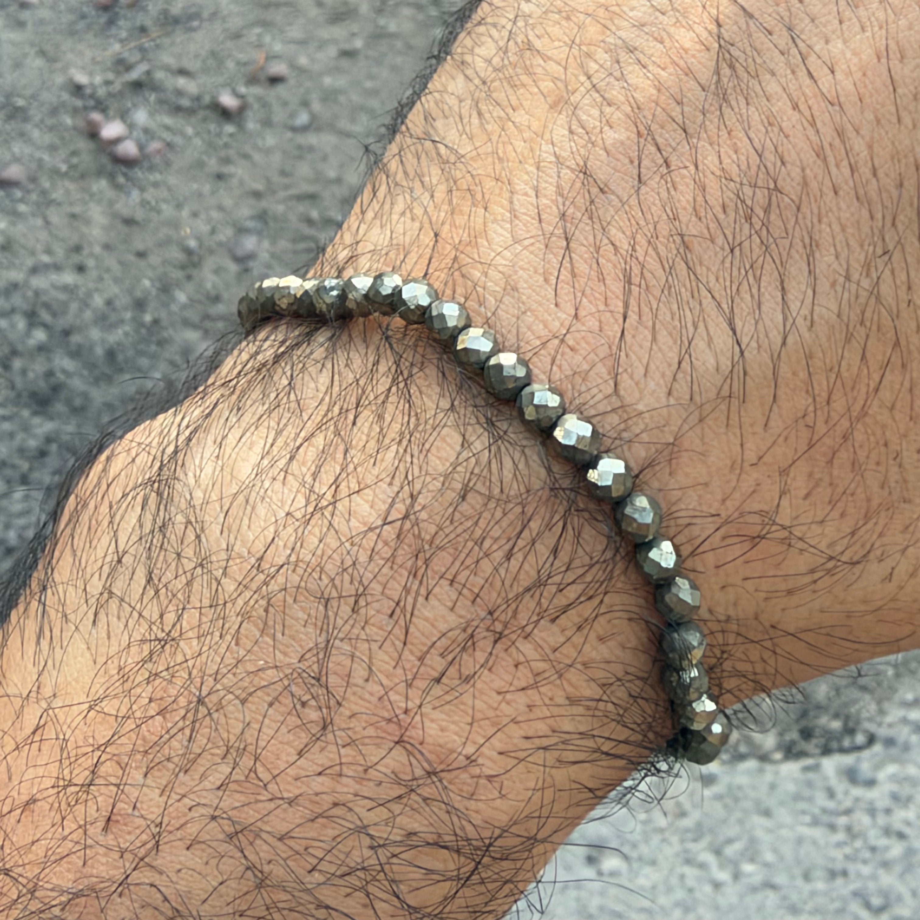 Pyrite - 4mm Faceted Bracelet