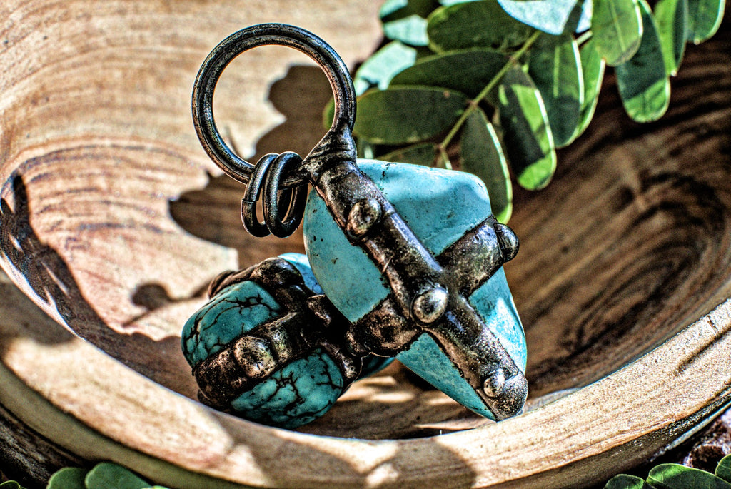 Turquoise -Welded Pendant