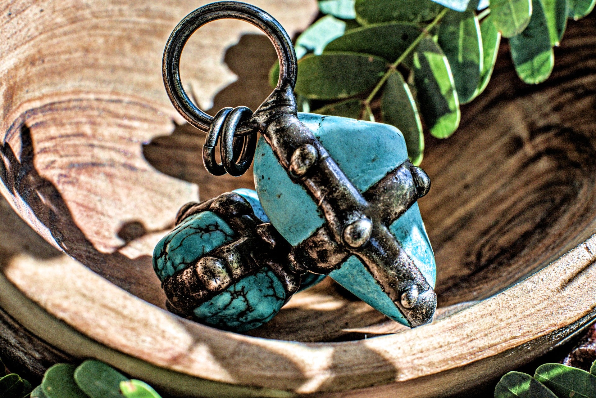Turquoise -Welded Pendant