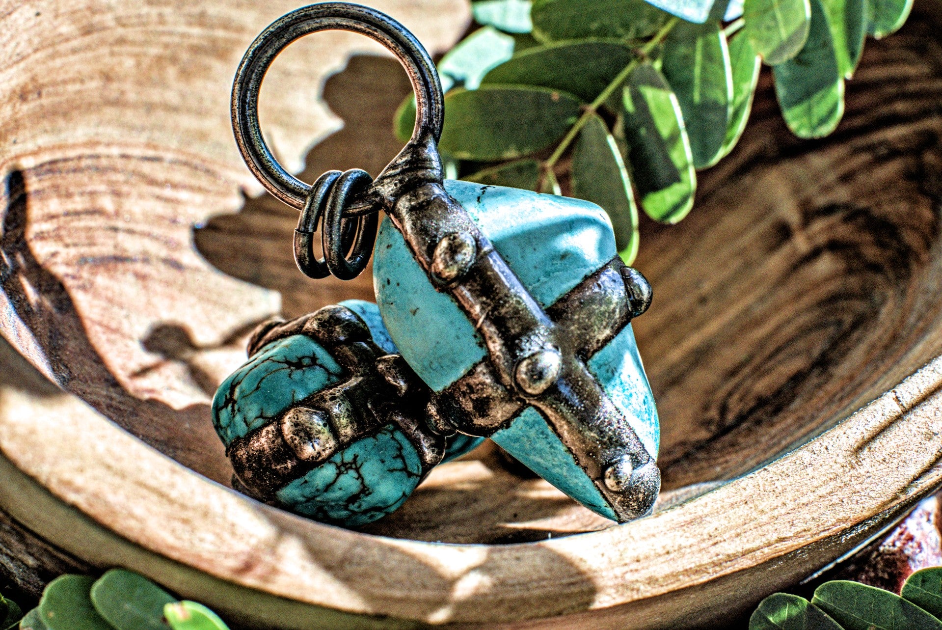 Turquoise -Welded Pendant