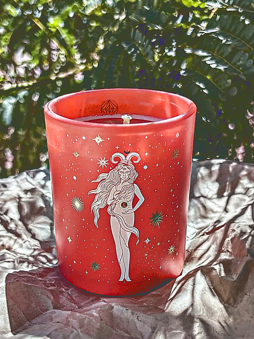 Aries Zodiac Candle