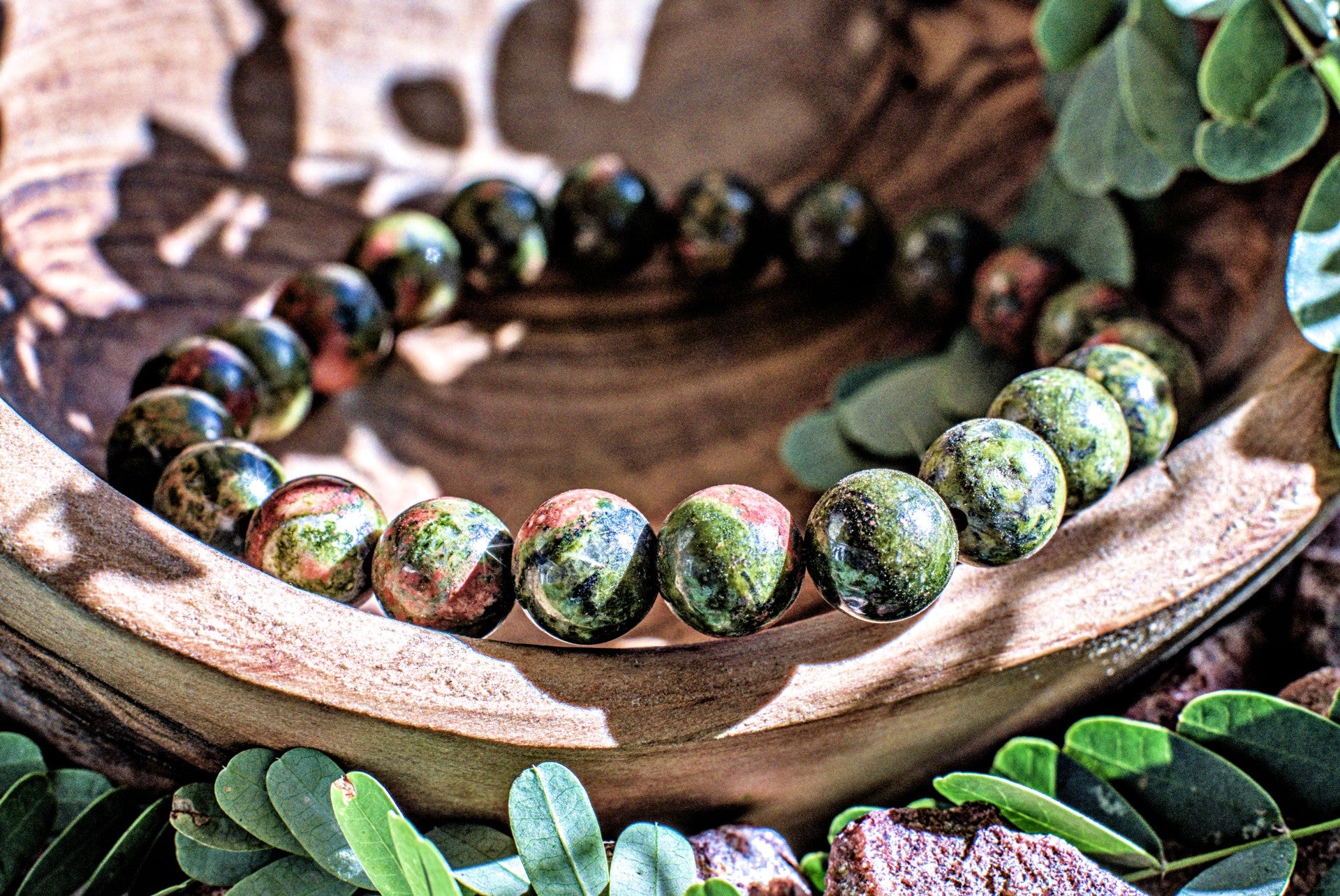 Unakite -8mm Bracelet