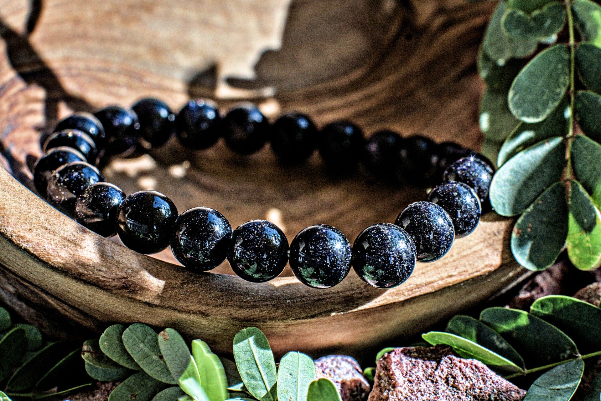 Blue Goldstone -8mm Bracelet