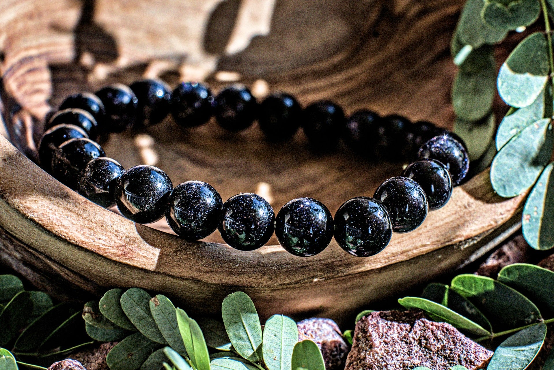 Blue Goldstone -8mm Bracelet