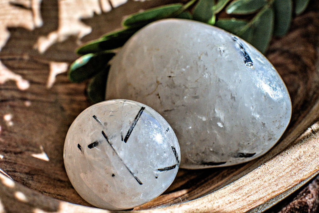 Tourmalinated Quartz -Polished Gemstone