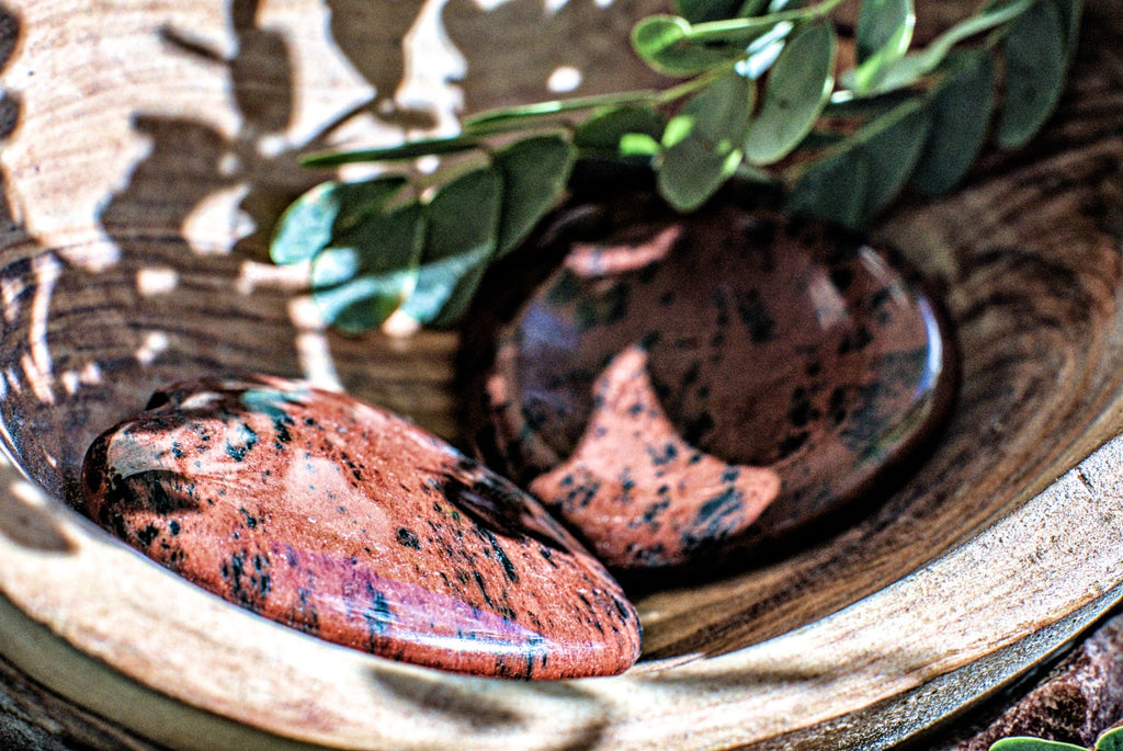 Mahogany -Heart Shaped Worry Stone