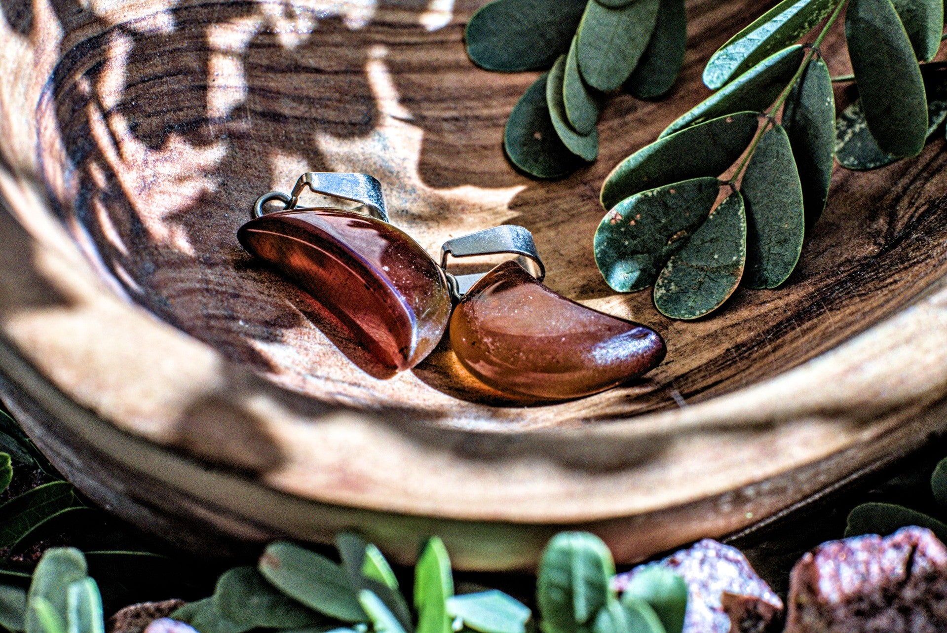 Carnelian -Mini Moon Pendant