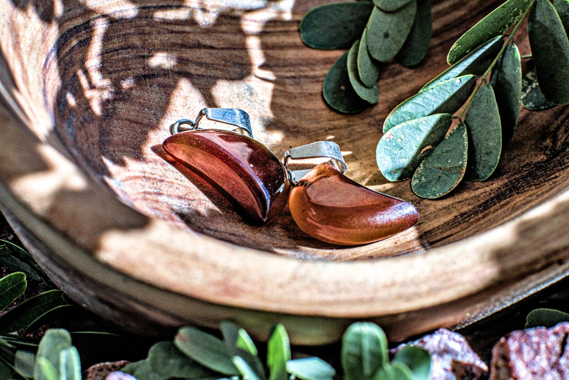 Carnelian -Mini Moon Pendant