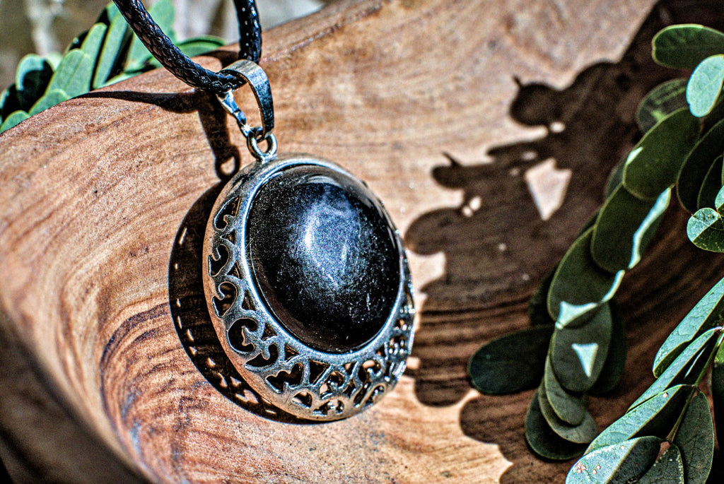 Shungnite -Round Necklace