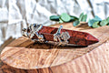 Red Jasper -Hexagonal Wrapped Pendant